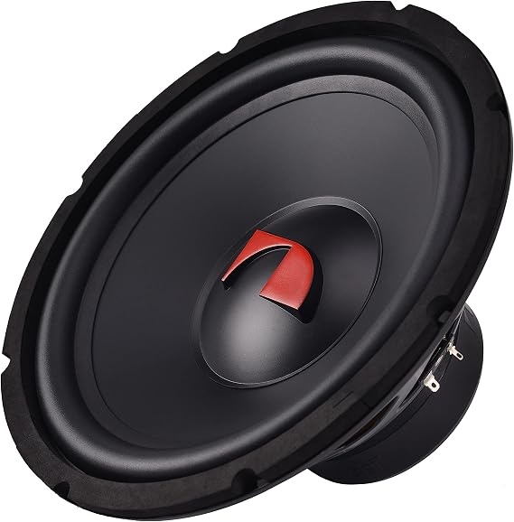 Nakamichi NS-W12D 12" 1200 Watts Car Audio Stereo Sub Woofer Dual 4-Ohm Voice Coil Ceramic Magnet with Protective Boot and Pole Venting Stereo Subwoofer