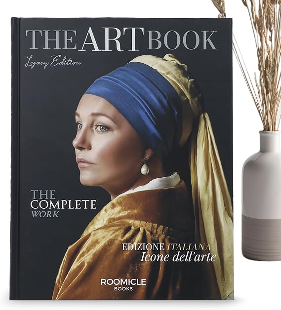 Art Decorative Books for Coffee Table - Designer Faux/Fake Books for Decoration - Enhance Your Coffee Table, Mantle & Bookshelf Decor - Book Decor Aesthetic Collection - Real Blank Pages Inside