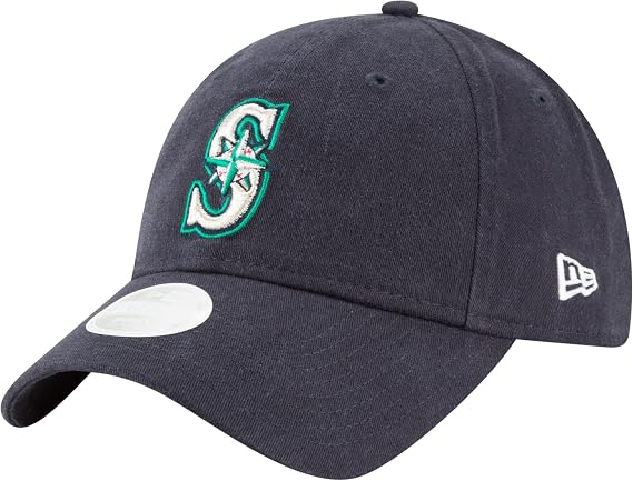 New Era Womens Core Classic Twill Team Color 9TWENTY Adjustable Hat (Seattle Mariners)
