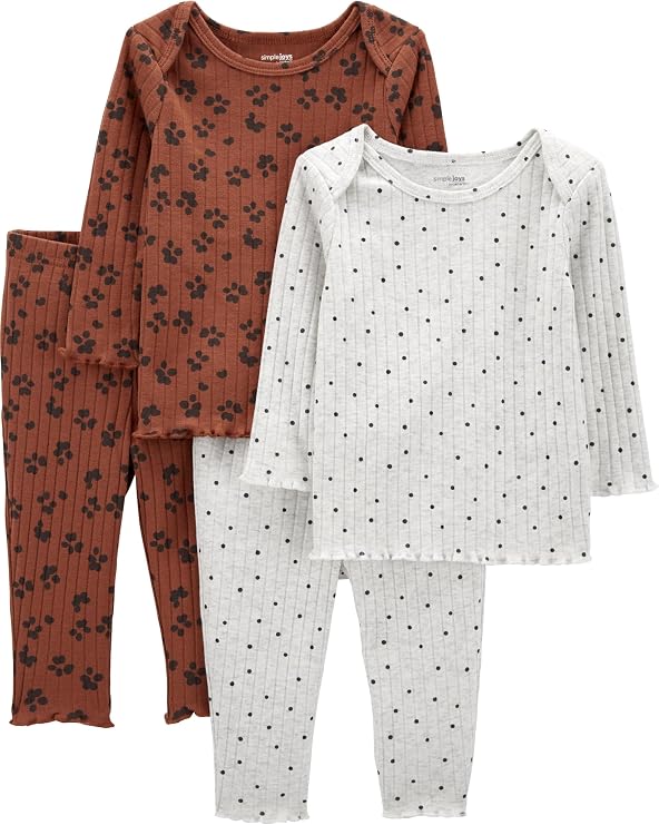 Simple Joys by Carter's Baby Girls' 4-piece Textured Set