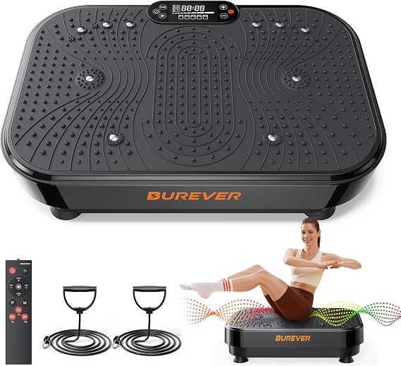 Vibration Plate Exercise Machine, Burever Vibrating Plate 150W, 99 Speeds