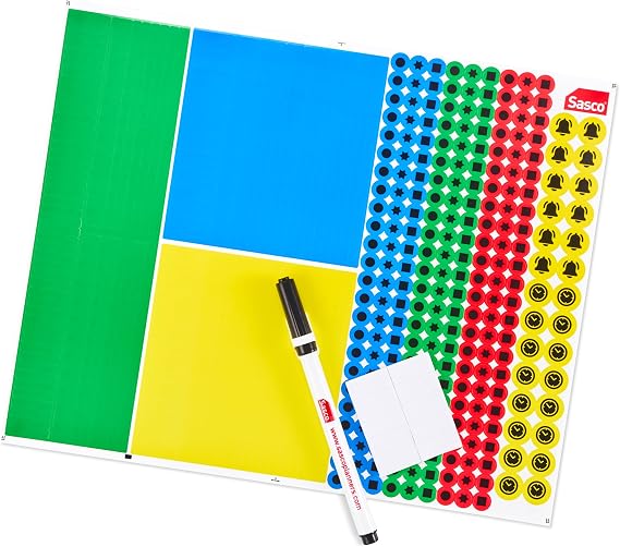 Sasco 70080 Compact Planner Sticker Set - White