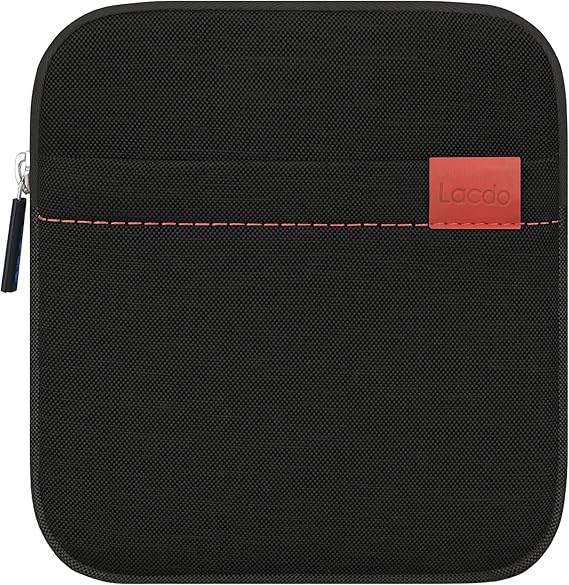 Lacdo Waterproof External USB CD DVD Writer Blu-Ray Protective Storage Carrying Case Bag Compatible Apple MD564ZM/A SuperDrive,Magic Trackpad, Samsung/LG/Dell/ASUS/External DVD Drives, Black