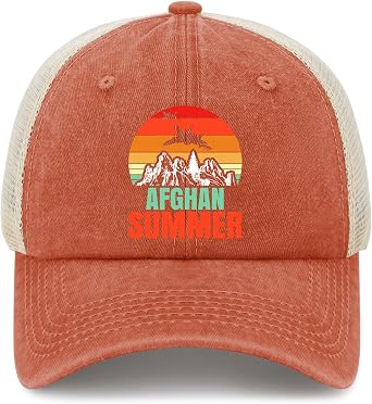 Afghan Summer Golf hat Camping Cap for Grandpa