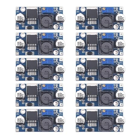 LM2596 DC-DC Buck Converter,AYWHP 10 PCS LM2596 Adjustable Power Module Buck Converter Input 3.2V-40V Output 1.25V-35V Buck Converter