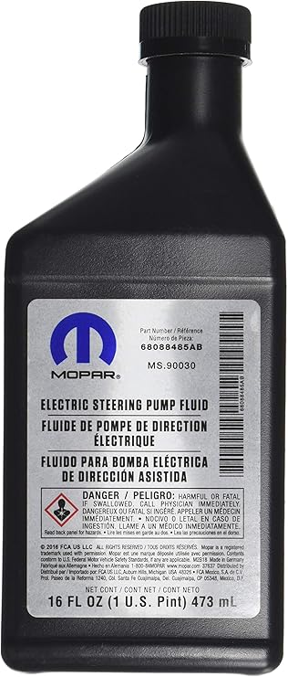 Genuine Chrysler (68088485AA) Power Steering Fluid