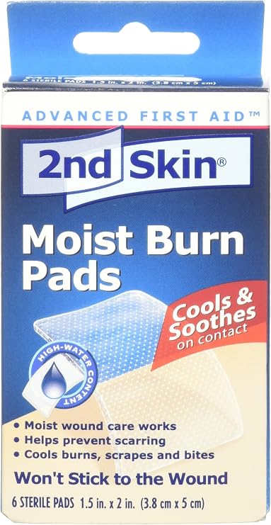 Spenco 2nd Skin Moist Burn Pads, 6 Count