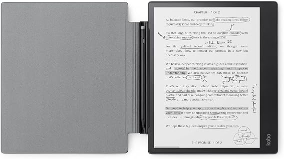 Kobo Elipsa 2E - 10.3" 32GB eReader - Bundle with SleepCover (Black)
