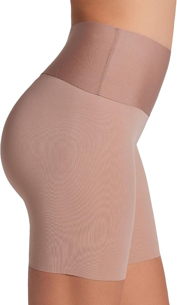 Leonisa Stay-in-Place Seamless Shorts for Women - High Waisted Shapewear Tummy Control