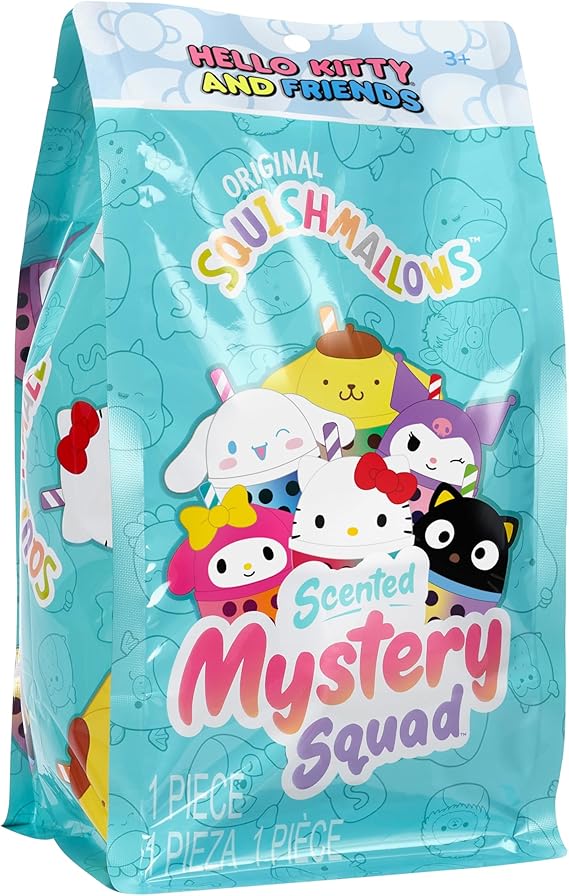 Squishmallows Original Sanrio 8in Scented Boba Mystery Squad Official Jazwares Plush (Little)