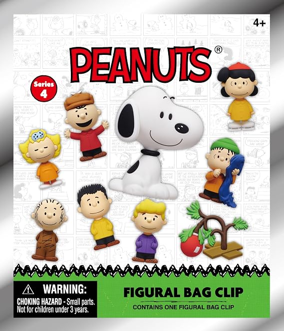 Peanuts Series 4 5" Collectible Bag Clip Blind Bag (ONE Random Figure) Cartoon Character Keychain/Backpack Accessory | Official Licensed Merchandise