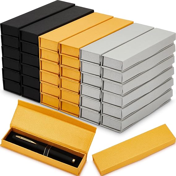 Teling 36 Pcs Empty Pen Gift Box with Cushion Insert Case,Flip Top Style