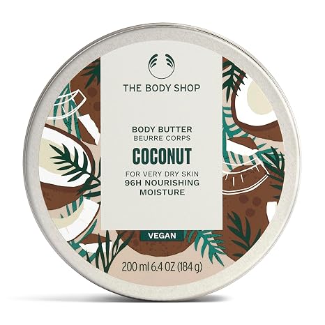 The Body Shop Body Butter | 96Hr Nourishing Moisture, For Dry Skin, 6.4 Oz