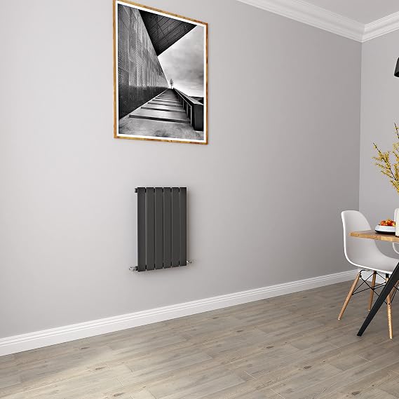 Anthracite Radiators Horizontal Small Rad Single Flat Panel Central Heating Radiators 600 * 408mm