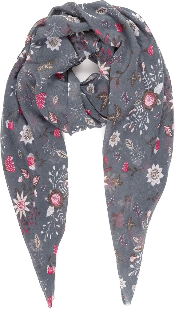 MIMOSITO Scarfs for Women Lightweight Floral Flower Fashion Wrap Shawl Fall Winter