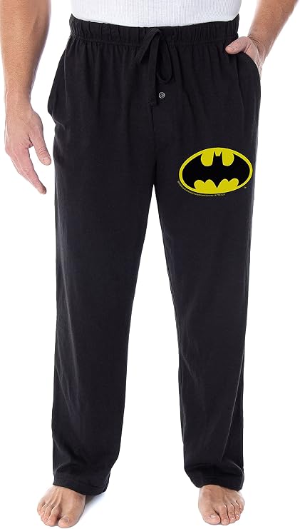 DC Comics Men's Batman Pajama Pants Bat Symbol Loungewear Sleep Pants