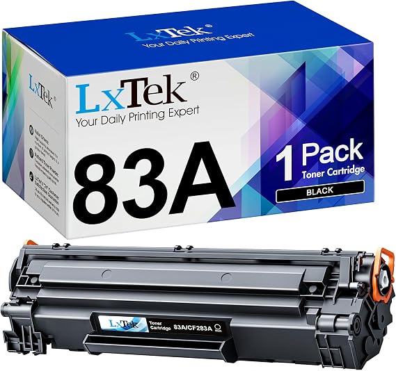 LxTek 83a cf283a Toner Cartridge CF283A Compatible with MFP M125nw M201dw | Compatible Toner Cartridge Replacement for HP 83a Compatible with LaserJet Pro MFP M225dw M201n M125a M127fw M127fn (1 Black)