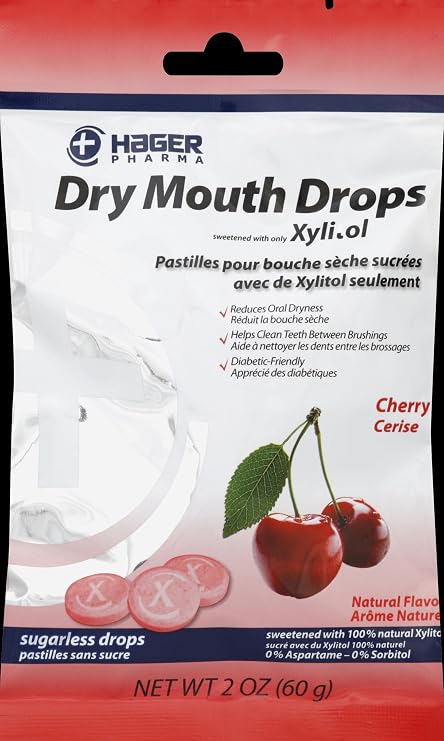 Miradent Dry Mouth Drops Cherry 2 Oz