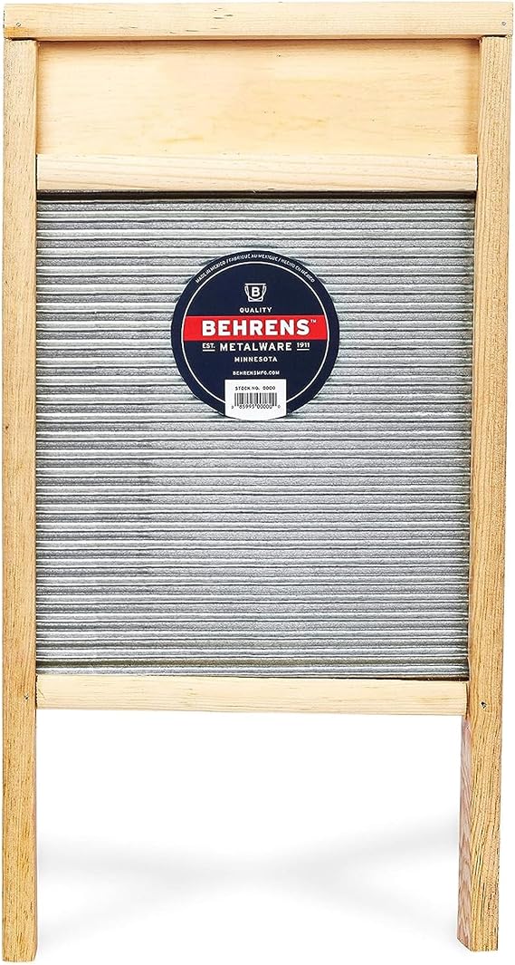 Behrens BWBG12 Galvanized Washboard, Large