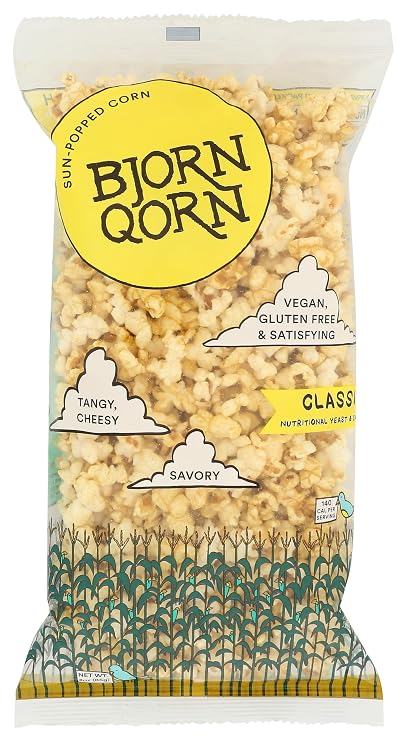Bjornqorn, Popcorn Sun Popped Classic, 3 Ounce