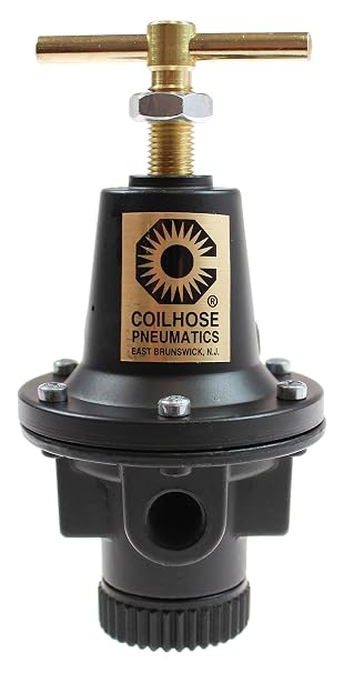 Coilhose Pneumatics 8804H Heavy Duty Series Regulator, 1/2" Pipe Size with High Pressure Spring