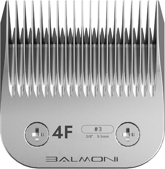 Professional A5 Blades Powder Metallurgy + Titanium-Ceramic, Low-Heat High-Precision Fits Wahl, Andis, Oster, Heiniger A5 Clippers, Parent (#4F 9.5mm-3/8)