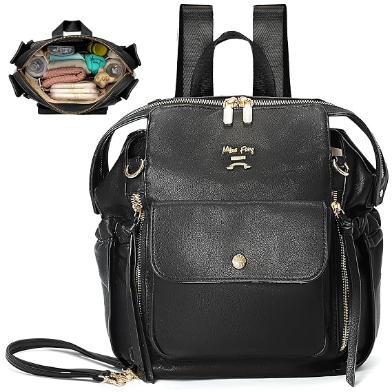 miss fong Mini Diaper Bag Backpack Small Diaper Bag for Girls