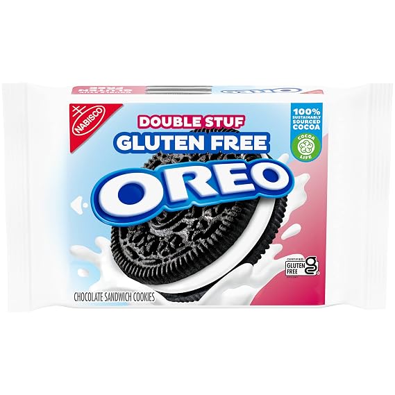 OREO Double Stuf Gluten Free Chocolate Sandwich Cookies, Gluten Free Cookies, 14.03 oz