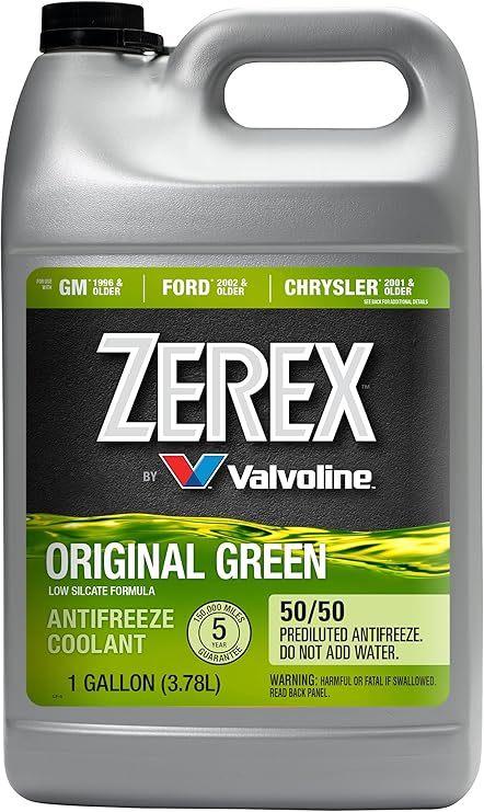 Zerex Original Green Low Silicate 50/50 Prediluted Ready-to-Use Antifreeze/Coolant 1 GA