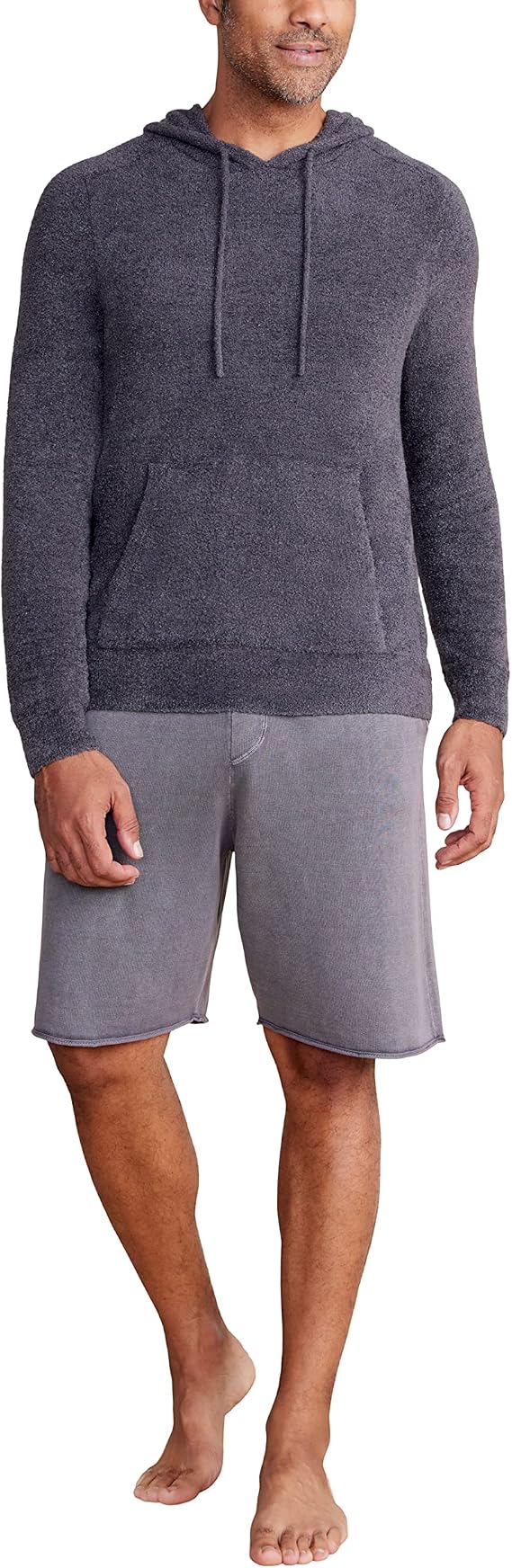 Barefoot Dreams CozyChic Lite Mens Hoodie, Long Sleeve, Knit, Winter Clothes for Men