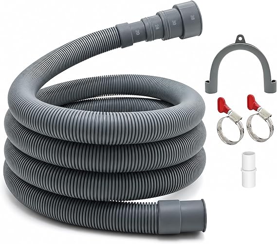 TTFLEX 6 FT Washing Machine Drain Hose, Washer Drain Hose Extension Kit
