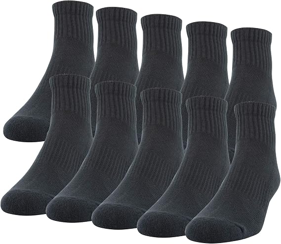 Gildan Men's Active Cotton Ankle Socks (10-Pack)