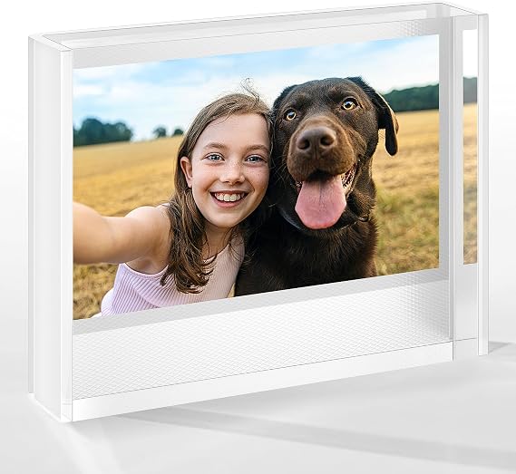 WINKINE Instax Frame - Acrylic Picture Frame for Instax Wide & 2 Mini Film, 108mm x 86mm, Compatible with Format Cameras, 300, 210, 200 Printers