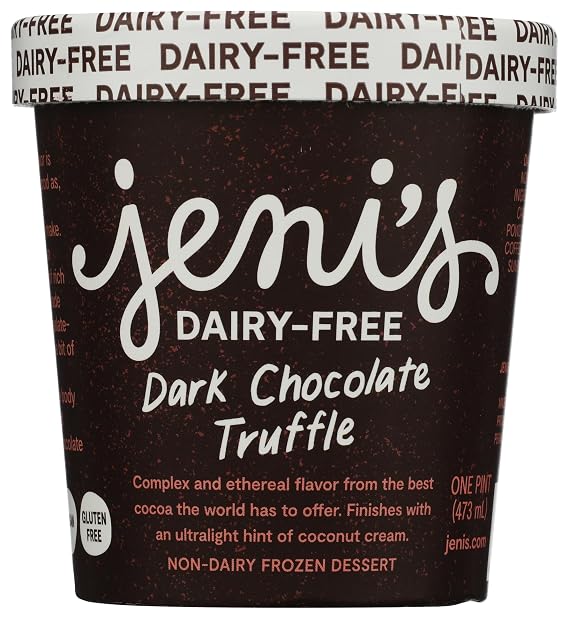 Jenis Splendid Ice Creams Dark Chocolate Truffle Dairy Free Frozen Dessert, 1 PT