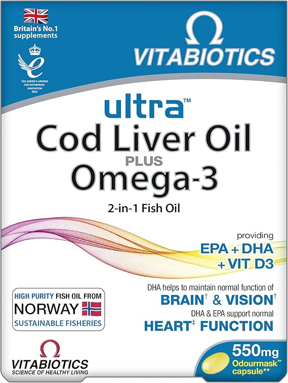 Vitabiotics Ultra Cod Liver Oil - 60 Capsules