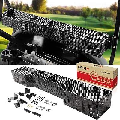 AIPSET Golf Cart Front Inner Basket Dash Storage Tray Organizer with Racks Universal Compatible with Club Car DSPrecedentTempoOnward Models,Not Easily Deformed