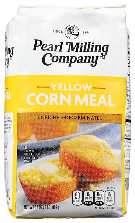 Pearl Milling Yellow Corn Meal 2 pounds (2 pack)