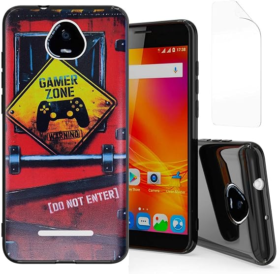 jioeuinly SCHOK Volt SV55 Case Compatible for SCHOK Volt SV55 Phone Case SCHOK SV55216 Cover [with Tempered Glass Screen Protector] JGP