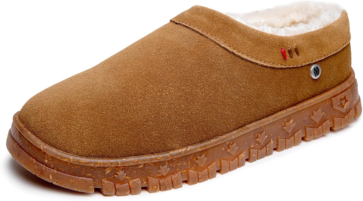 Minnetonka Women's Neva Indoor/Outdoor Slippers with Hard Sole Design and Slip On Clog Silhouette
