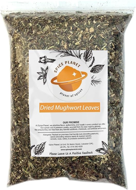 Mugwort Dried Herbs | Artemisia Vulgaris Premium Quality by Spice Planet® 25g-1.9kg (50 Grams)