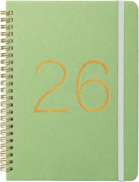 2026 Planner - Weekly Monthly Planner 2026, Jan. 2026 - Dec. 2026, 6.45" x 8.45", Weekly Planners with Inner Pocket, Elastic Closure