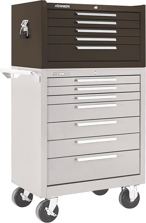 Kennedy Manufacturing 2805XB 29" 5-Drawer Industrial Top Chest, Tan Brown Wrinkle