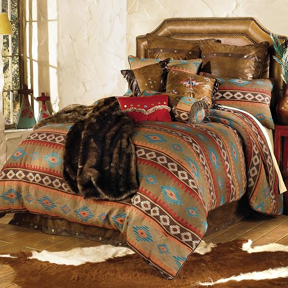 BLACK FOREST DECOR Canyon Shadows Queen Bed Set 60" Wx80 Lx15 H | |