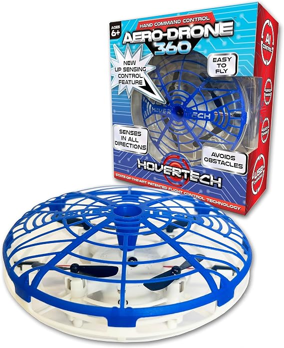 HoverTech Kids Self-Flying Aero-Drone 360, Incredible Stunts, Advanced Sensors, Hand Command Control, Various Altitudes, Ages 6+