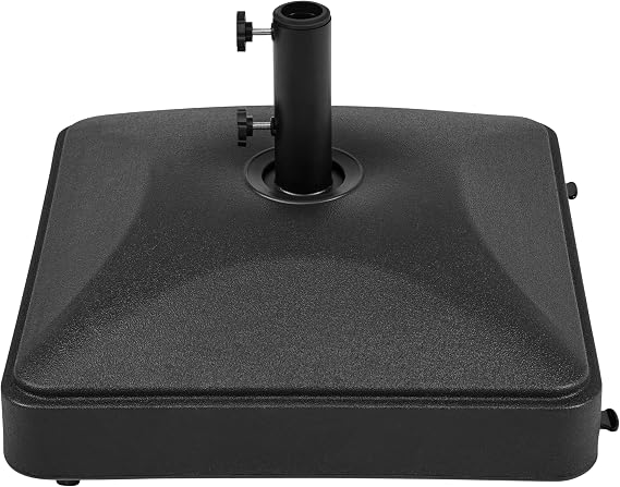 Yaheetech 123lbs Capacity Fillable Mobile Umbrella Base Heavy Duty, Black