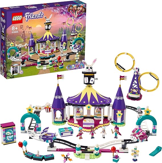 LEGO® Friends Sihirli Lunapark Treni 41685 Yapım Seti; Lunapark Oyuncaklarını Seven Çocuklar için Oyun Seti (974 Parça)