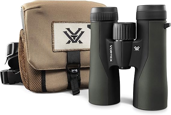 Vortex Optics Crossfire HD 8x42 Binoculars - HD Optical System, Tripod Adaptable, Rubber Armor, Waterproof, Fogproof, Shockproof, Included GlassPak - Unlimited, Unconditional
